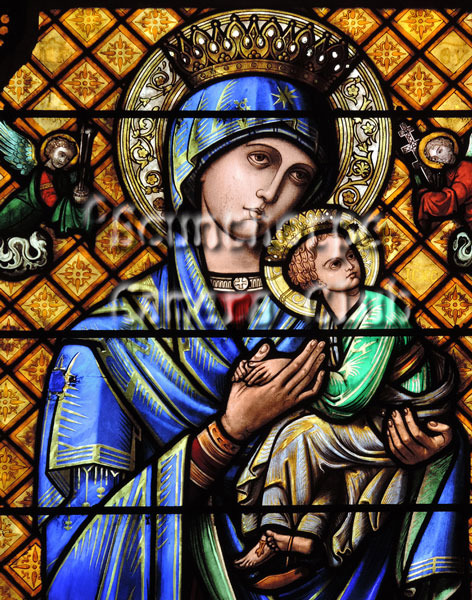 Virgin & child window - Sainte-foy